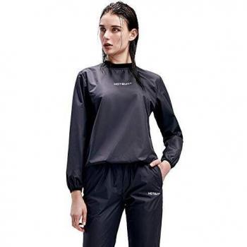 SportSaunaSet Dames Koudere Kleding Jasje Broek ZwetenSet Zwart XXL