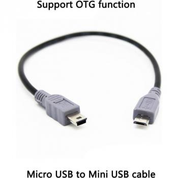 Mini USB Type B Male to Micro B Male 5 Pin Data Cable