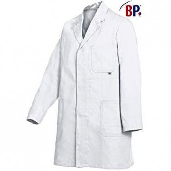 Manteau de travail BP 1310-150-21-48/50 en pur coton Blanc 230 g/m²