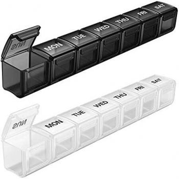 2PCS Pill Box Organizer 7 Day Large