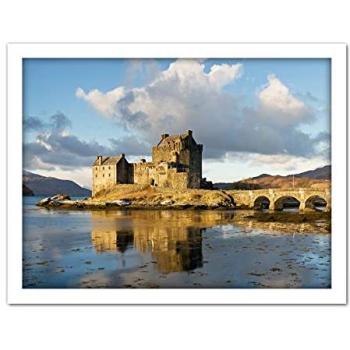 Iliff Eilean Donan Heritage Scene – Large 18×24 Framed Wall Decor