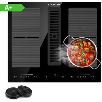 Induction 2‑en‑1 Klarstein 60 cm + hotte aspirante 391 m³/h