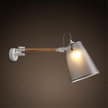 Luce per Corridoio in Legno e Tela