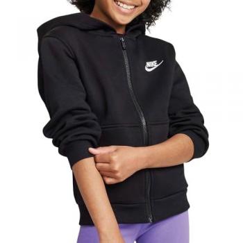 Nike NSW CLUB FLEECE Sweatjacke Kinder 122/128 schwarz