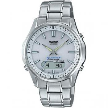 Lineage Men's Silver Solar Radio Watch by Casio