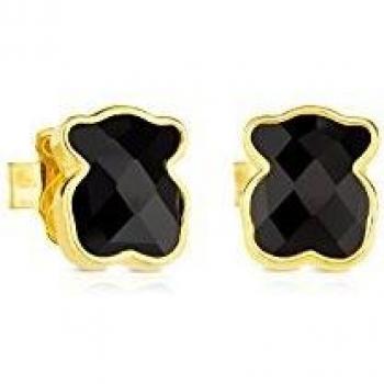 Pendientes TOUS de plata de primera ley con ónix