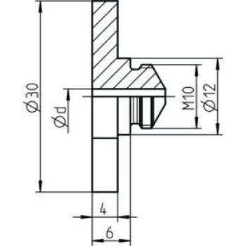 Pièce de rechange Gesipa P 16/36 (sans évidement)