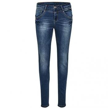 Cream Amalie Damen Slim-Fit Jeans Rich Blue Denim