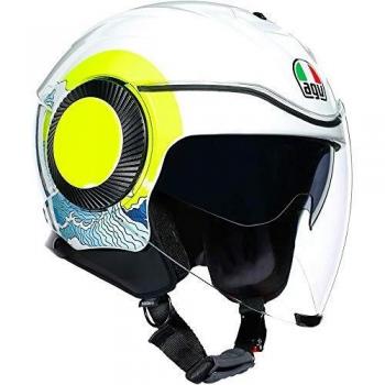 Casco Orbyt AGV Multi Sunset Verde Fluoro M