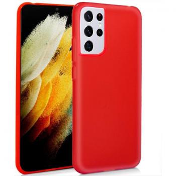 Capa COOL de Silicone para Samsung Galaxy S21 Ultra (vermelha)