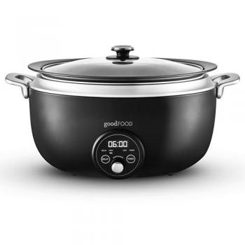 Good Food 6.5L Digital Slow Cooker with Delay Timer, Cool Touch Handles & Removable Aluminium Pot