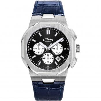 Rotary Regent Blu 54/65 Nero Orologio Umanità