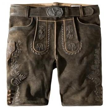 Stockerpoint Oliver Trachtenlederhose – Herren, 100 % Leder, kieselgespeckt, Gr. 58