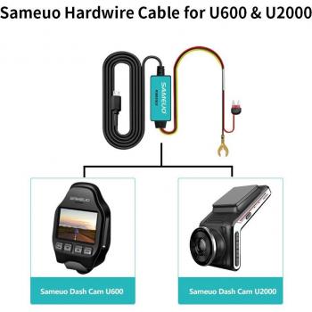 SAMEUO 12V Dash Cam Hardwire Micro USB Charger