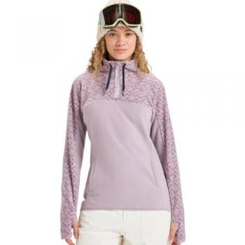 Roxy Sayna Half Zip Damen-Fleece Pullover Pastellrosa – L