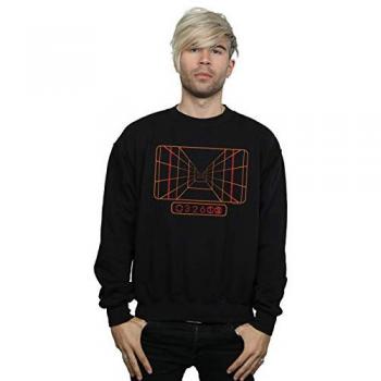 Star Wars Men's Targeting Computer Sweatshirt Black Large