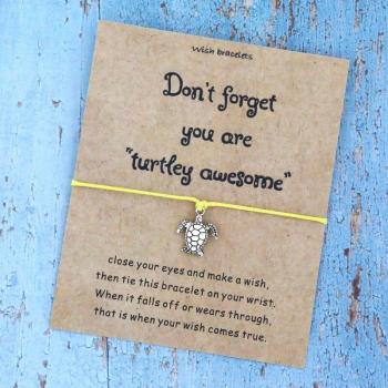 Pulsera de tortuga para cumpleaños