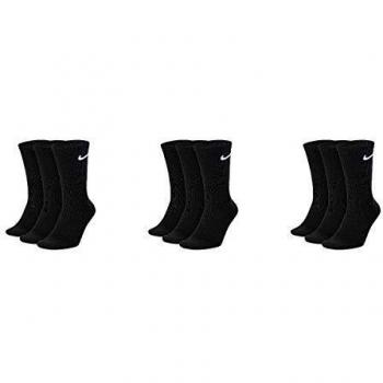 Nike Everyday Cush Crew Socks, 3 Pack, White, Size 38-42