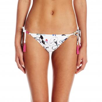 Floral-Festival Culotte im weißen Stil mit Kordelzug