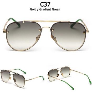 JackJad Gradient Pilot Style Sunglasses for Men
