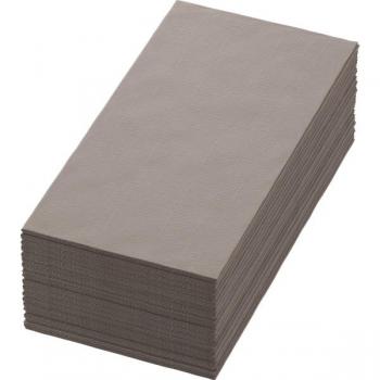Servilleta Duni 40 x 40 cm, greige, 60 unidades, plegado en 1/8