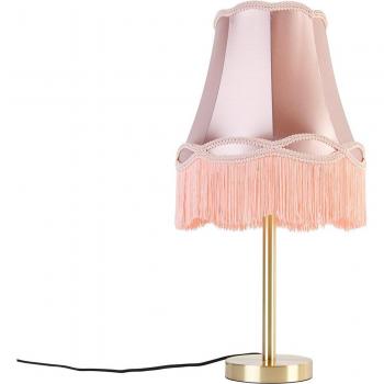 Granny Tischleuchte, E27, Rosa, Klassisch, ohne Leuchtmittel, 1-flammig