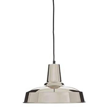 New Foundry Silver Deep Plate Pendant Light