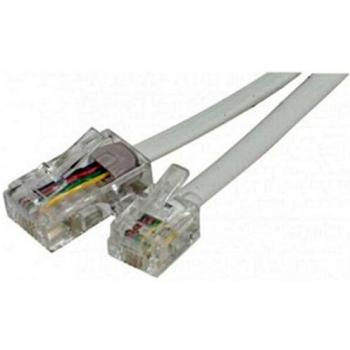 Cavo telefonico 3 m bianco connettore RJ11-RJ45