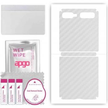 Apgo Carbon Fiber Back Skin Sticker for Samsung Galaxy Z Flip (First Model)