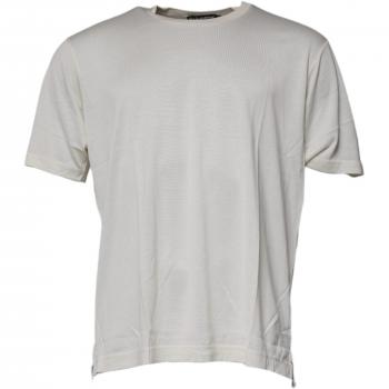 Dolce & Gabbana Men's White Crew Neck Short Sleeve Shirt – L