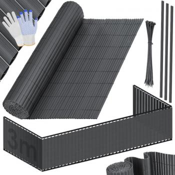KESSER® PVC Sichtschutzmatte für Terrasse und Balkon – Wind & Wetter