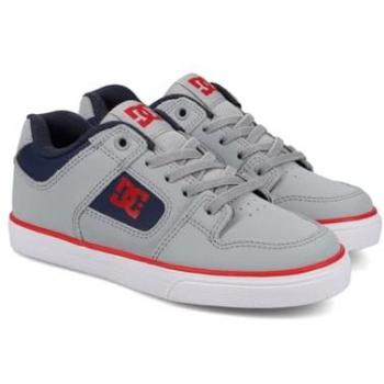 Zapatillas de Patinaje DC Pure Elastic Gris para Niños