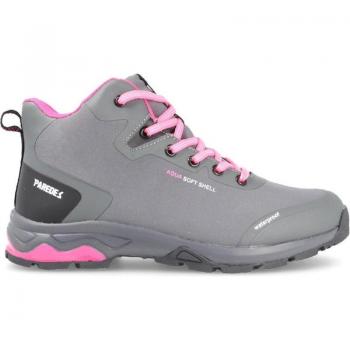 Calzado Botín Paredes Laurel Gris con Cordones Rosa