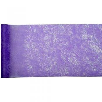 Chemin de table Romance 30 cm x 10 m parme