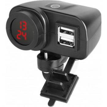 Booster USB-Stromversorgung & Uhr für Motorräder