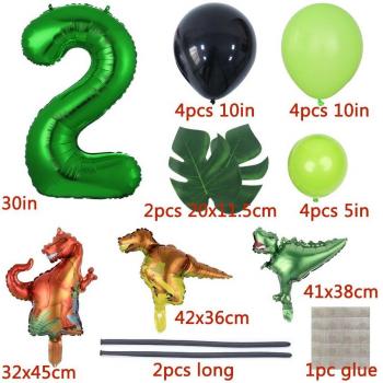Safari Infantil: Pack 21 Globos con Hoja de Palma