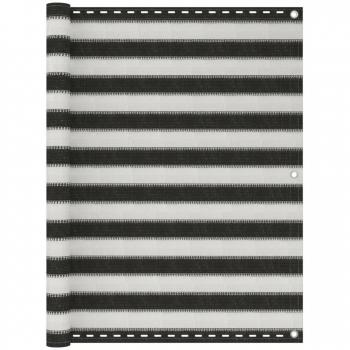 Écran de protection jardin 120x300 cm PEHD anthracite et blanc
