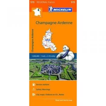 Champagne-Ardenne Michelin Regional Map (Michelin Regional Maps) 515 (Michelin Regional Maps France) (Michelin Regional France)