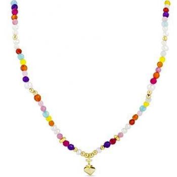 Collier Saphir Solaire 925 Argent, cristaux multicolores, doré 18k – Nymox
