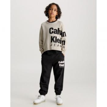 Calvin Klein Jeans Jungen Jogginghose Schwarz Regular Fit 12Y
