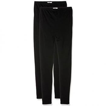 MAMALICIOUS MLLEA LEGGING ORGANICO 2PACK, legging premamá Mujer, Negro