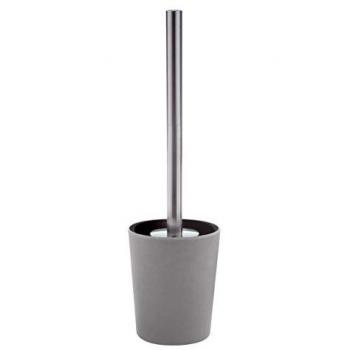 Brosse WC avec support en fibres de bambou TAKEO Gris