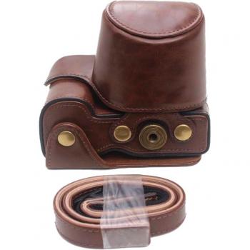 Funda Elegante PU con Botón Tornillo para Sony ZV-E10