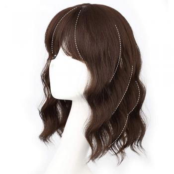Clip-in Hair Topper with Bangs for Thinning Hair
