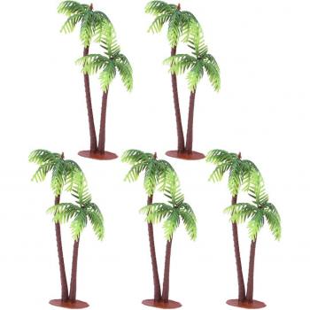 Ensemble de cocotiers miniatures en plastique