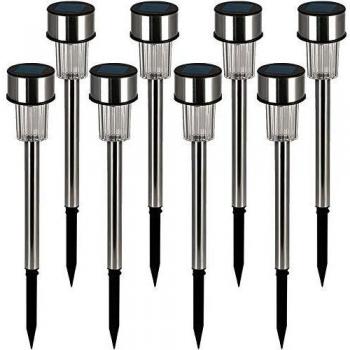 Wetterfeste LED Solarlampen Außen 8er Set mit Farbwechsel