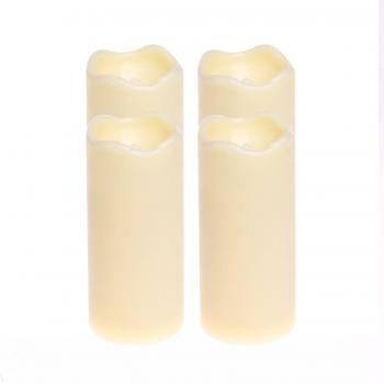 Velas decorativas LED sin llama, marfil, 1.375 x 3 pulgadas, pack de 4