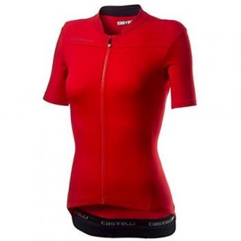 MAGLIA CASTELLI ANIMA 3 ROSSO NERO MANICA CORTA DONNA M