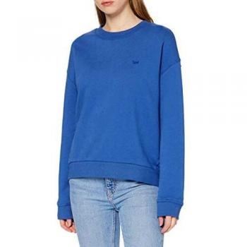 Sweatshirt Crew Lee, Maillot de survêtement, Bleu (Summer Blue NJ), Large Femme