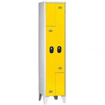 Wolf 502614 Armadietto guardaroba grigio chiaro/giallo